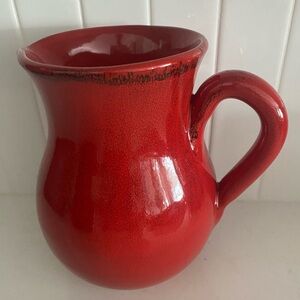 Red Ceramic Pitcher - Home Dining